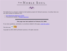 Tablet Screenshot of noblesoul.com